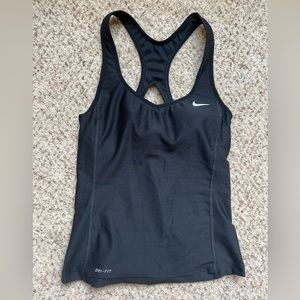 Nike Women's Dri-FIT Racerback Black Tank Top